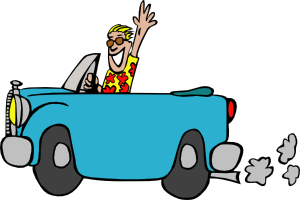 300x200 Man Driving Car Clip Art
