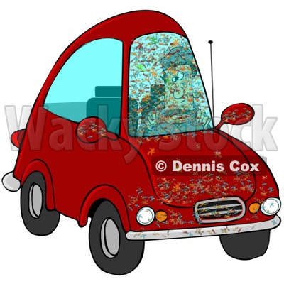 400x400 Bugs Splattered All Over A Drivers Car Windshield