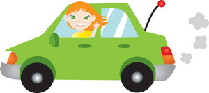 300x134 Driving Clipart Image