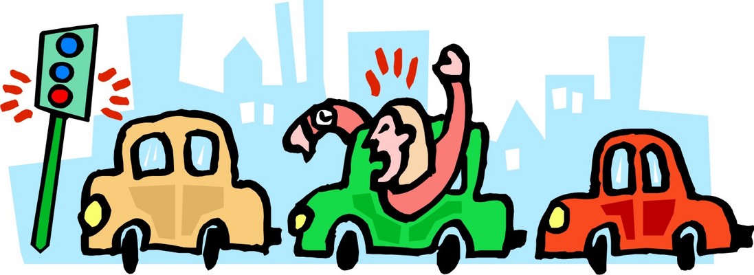 1097x400 Unsafe Driving Clipart