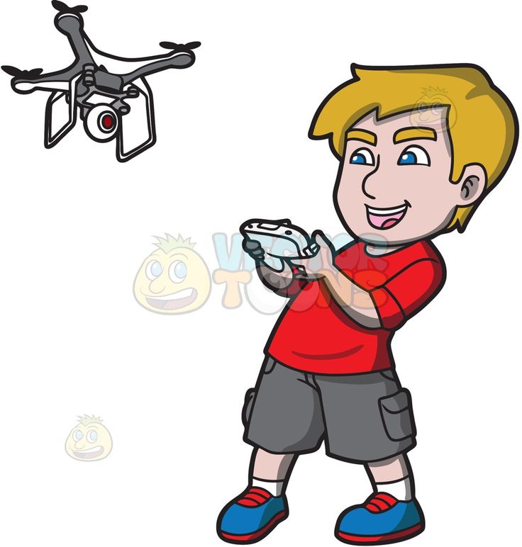736x772 An Excited Young Man Controlling A Flying Drone