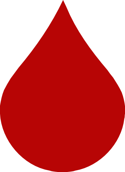432x595 Red Blood Drop Clip Art