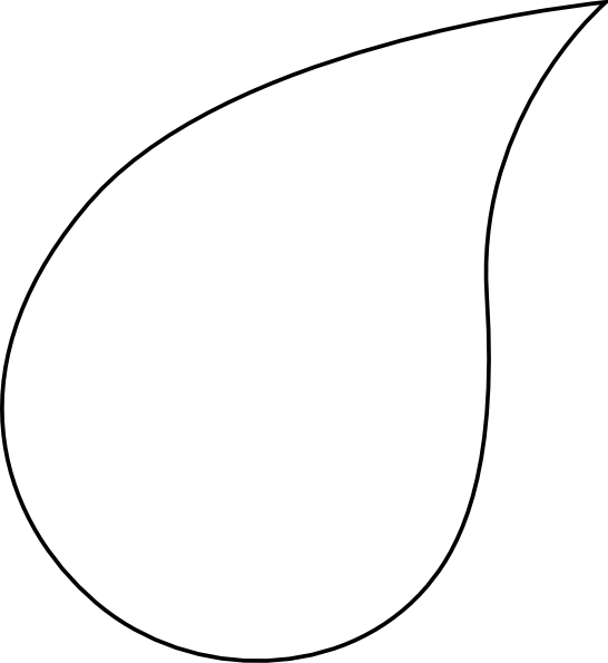 546x595 Water Drop Clipart Teardrop