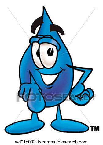 337x470 Clipart Of Water Drop Pointing