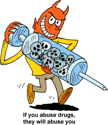 347x400 Image Satan With Hypodermic Needle