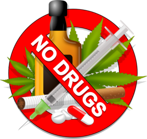 300x285 Anti Drugs Sign Clip Art