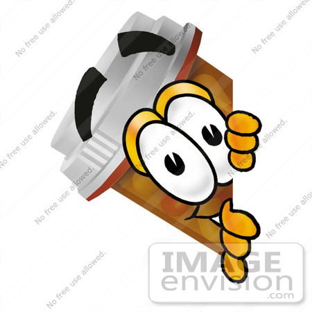 450x450 Clip Art Graphic Of A Medication Prescription Pill Bottle Cartoon