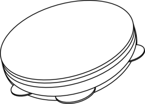 300x216 Drum Outline Clip Art