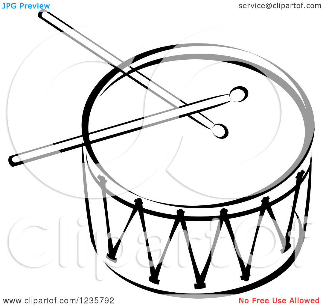 1080x1024 Drum Set Clipart Black And White Clipart Panda