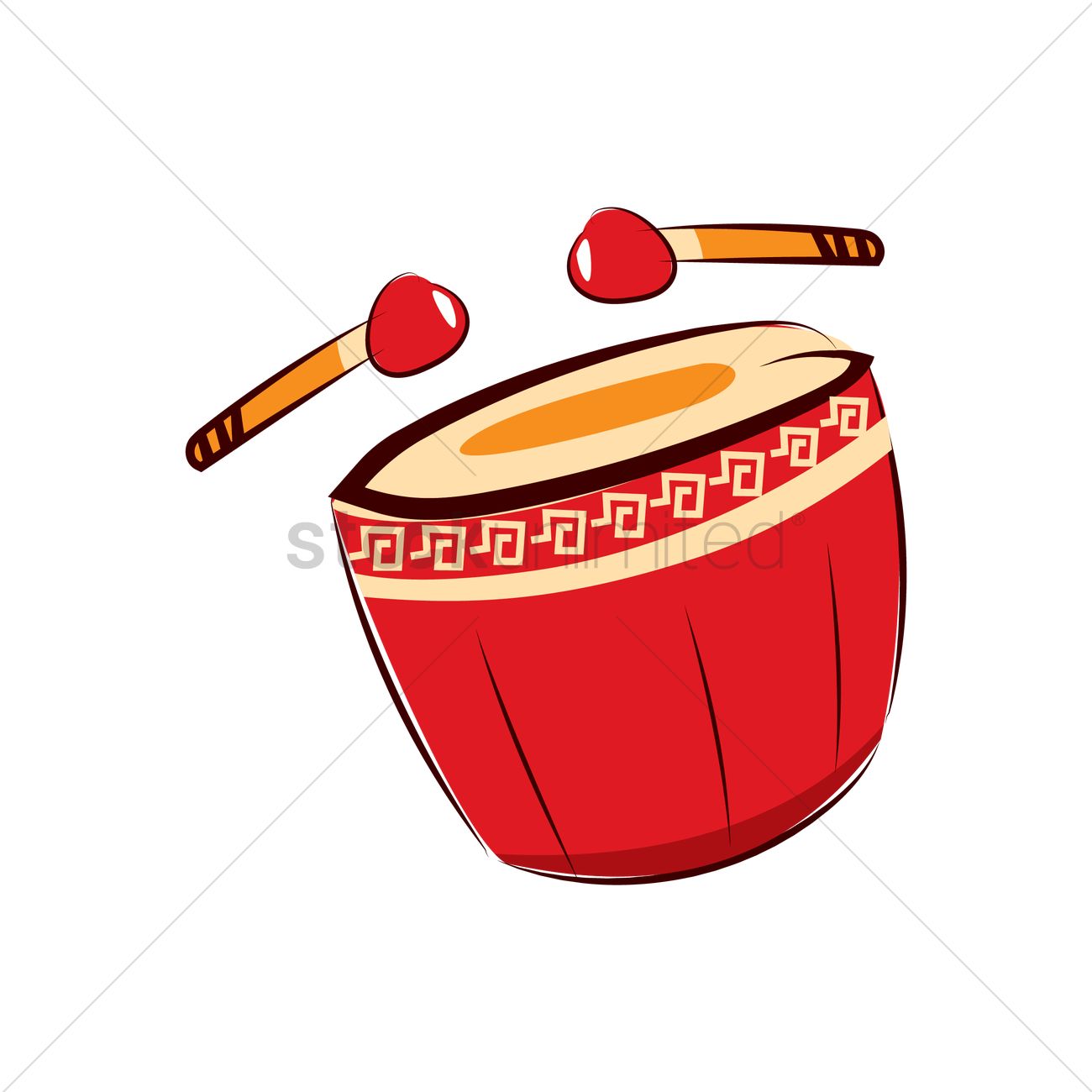 1300x1300 Chinese Drum Clipart