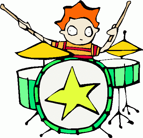 490x473 Drum Set Clipart