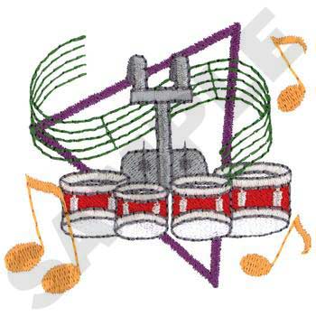 350x350 Tenor Drums Clipart