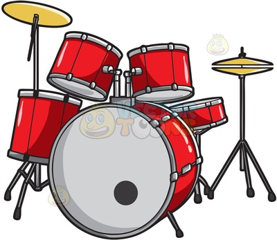 400x347 Drum Set Clipart