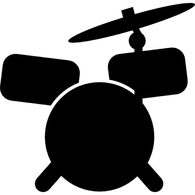 626x626 Drum Set Cartoon Variant Icons Free Download