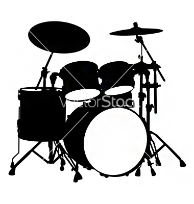 380x400 Graphics For Drum Set Black And White Graphics