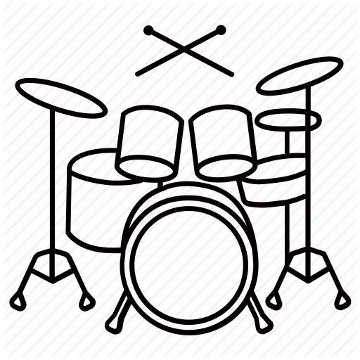 Drum Set Drawing Free download on ClipArtMag