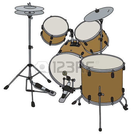 450x450 Hand Drawing Of A Classic Military Drum Royalty Free Cliparts