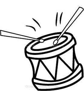 278x300 Music Clipart 06 Drum2
