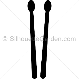 336x334 Sticks Silhouette
