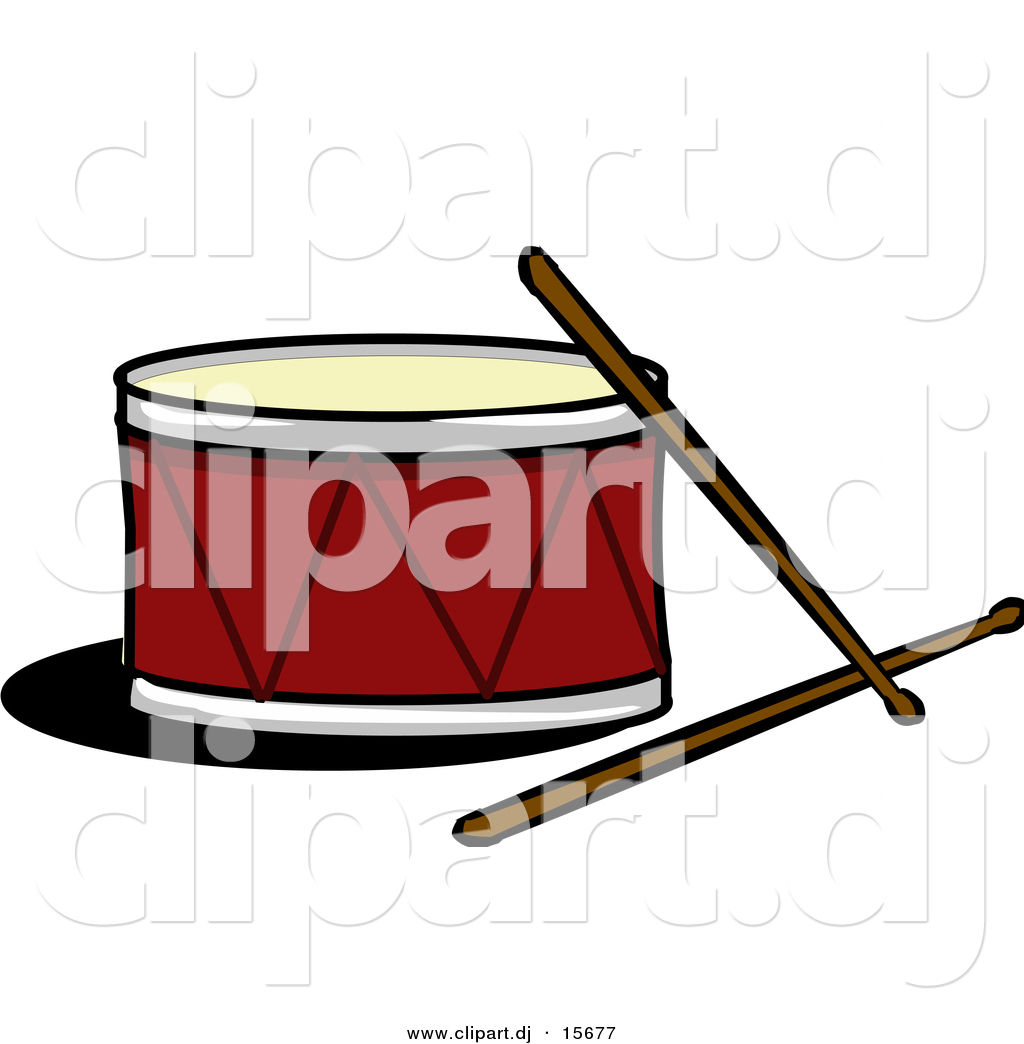 1024x1044 Vector Clipart Of A Drum With Sticks By Cartoon Solutions