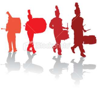320x299 Marching Drumline Clipart