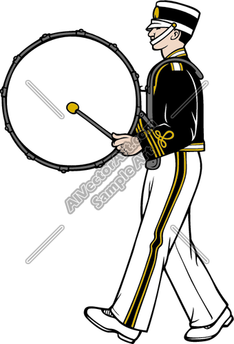 340x500 Student Silhouette Drumline