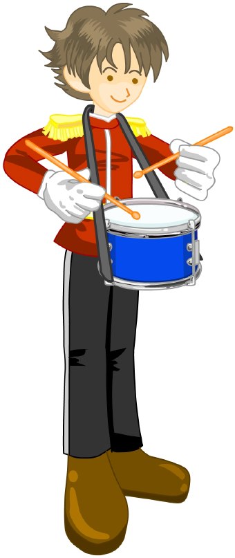 340x807 Snare Drum Drummer Clip Art