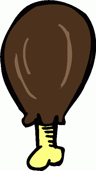 329x588 Image Of Chicken Leg Clipart