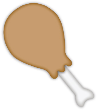 340x385 Turkey Drumstick Clip Art