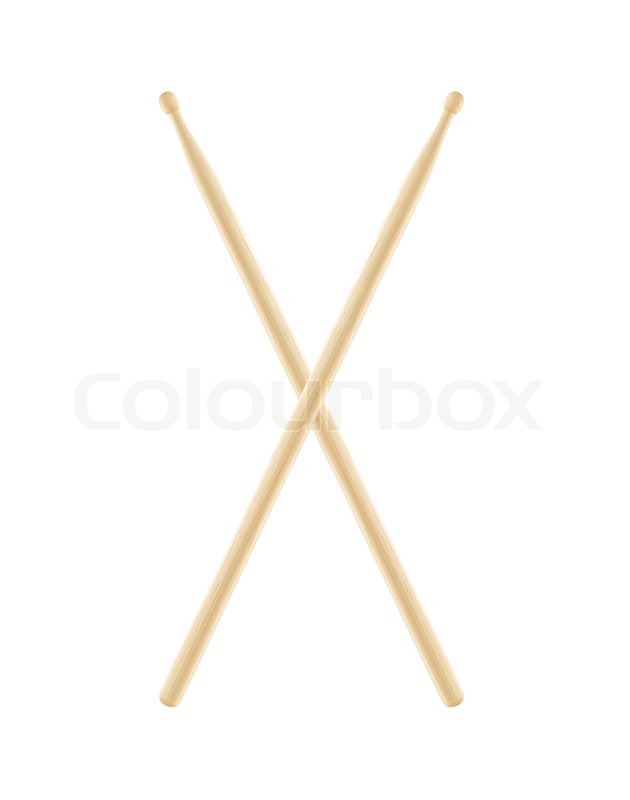 630x800 Drumsticks Isolated On White Background Stock Photo Colourbox