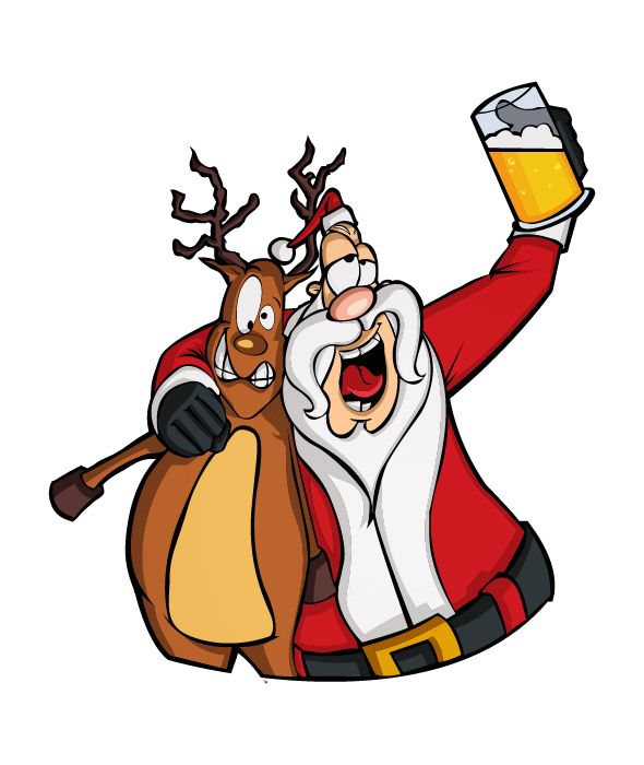 590x700 Drunk Reindeer Clip Art Merry Christmas Amp Happy New Year Arts