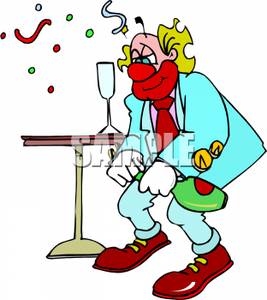 267x300 Drunk Clown Clipart