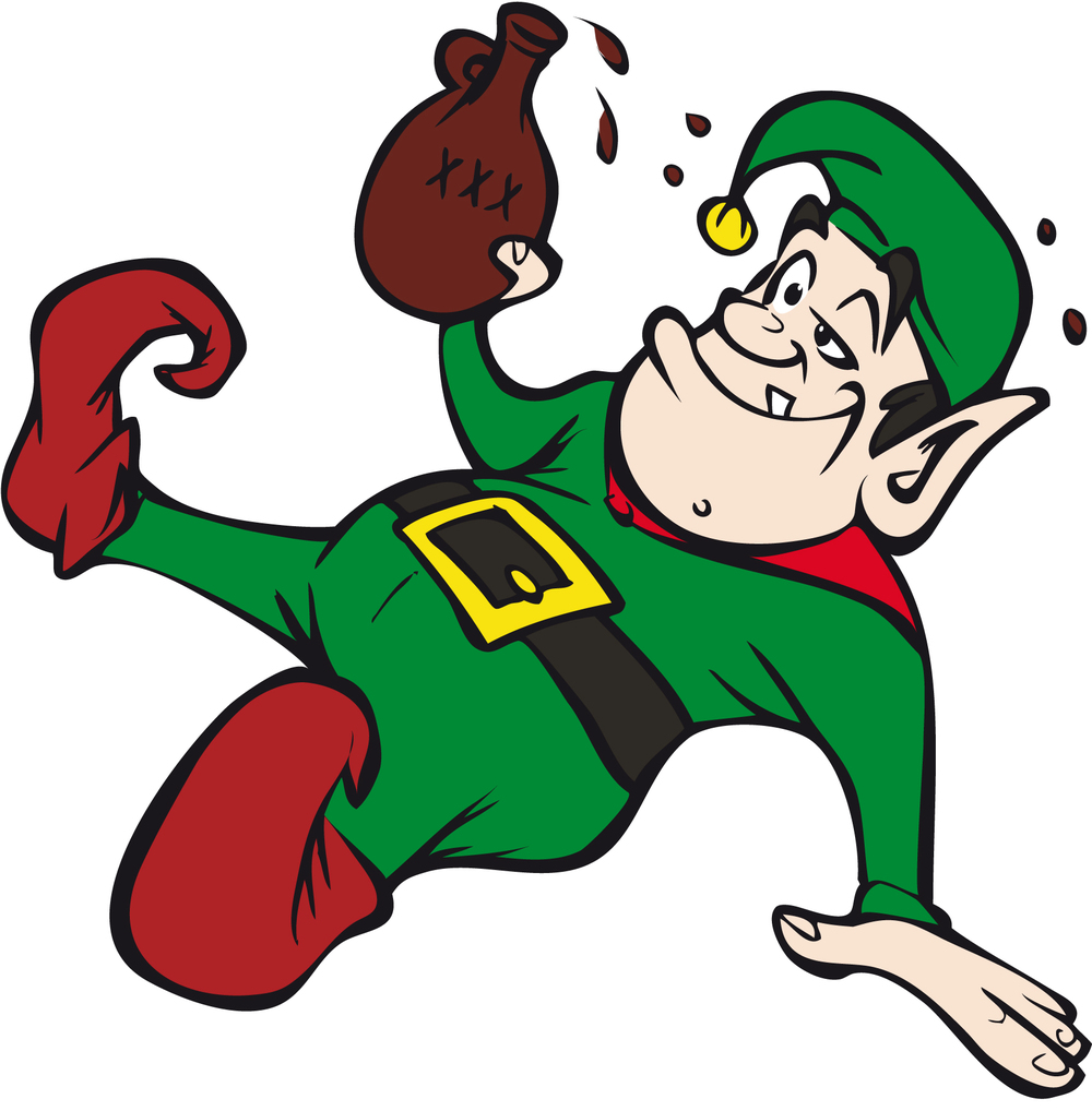 1000x1018 Elf Clipart Drunk