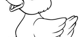272x125 Duck Clipart Black And White