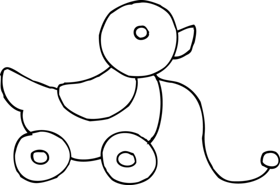 550x364 Toy Clipart Black And White