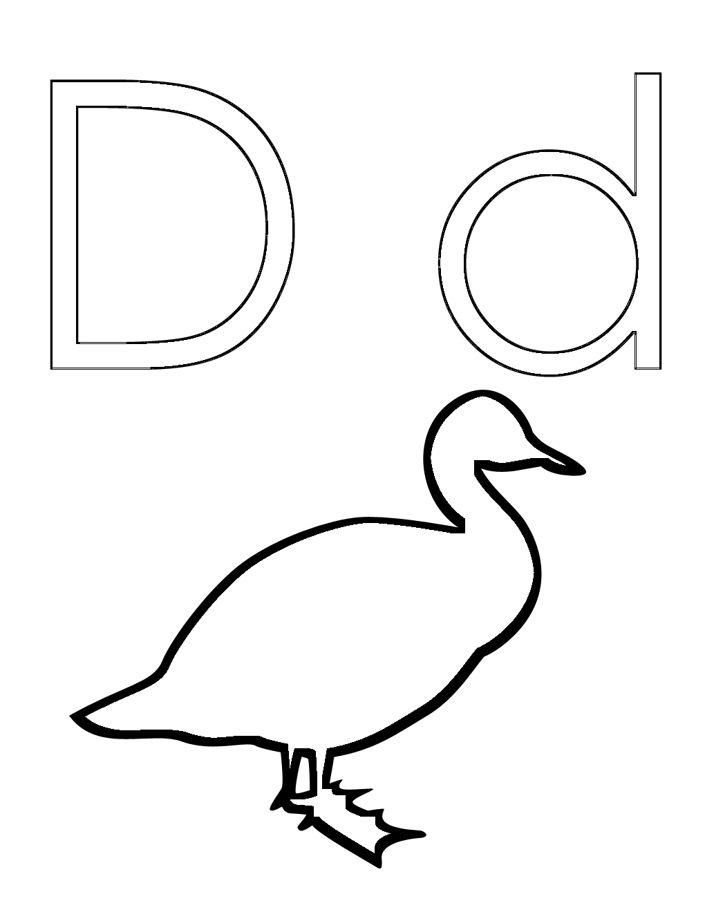 Duck Clipart Outline | Free download on ClipArtMag