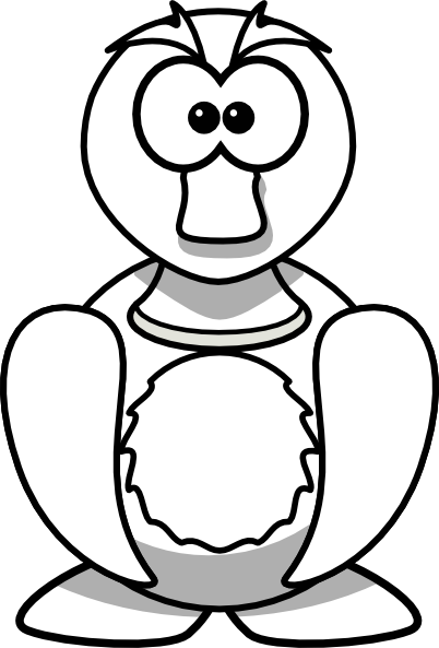 402x593 Duck Outline Clip Art