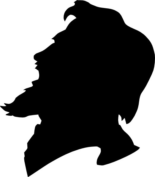 522x598 Man With Beard Clipart Silhouette Clipartfox 4