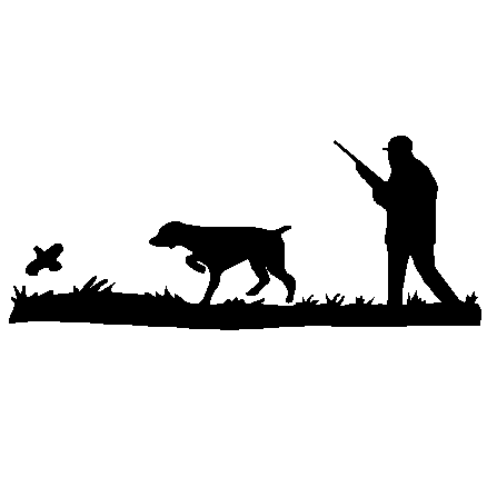 438x438 Hunting Dog Silhouette Clipart