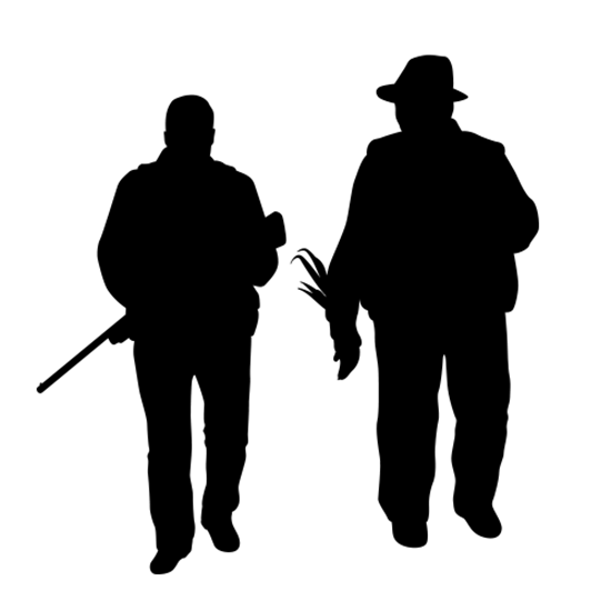 550x550 Duck Hunter Silhouettes (Wall Decor) Duck Hunting Silhouette Decals