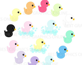 340x270 Rubber Duck Clip Art Amp Digital Paper Set Rubber Duck Clipart