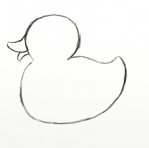520x517 How To Draw A Rubber Duck Feltmagnet