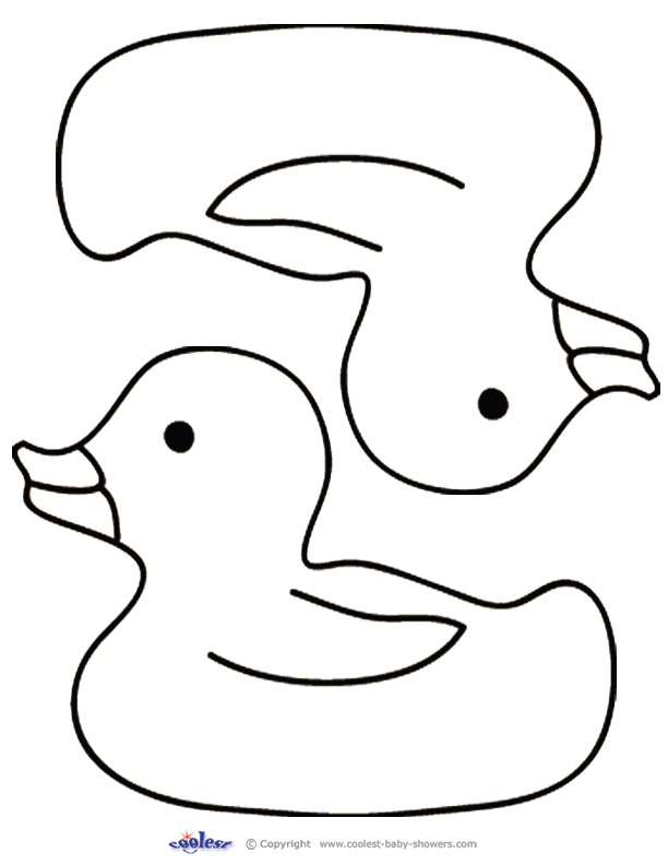 612x792 Duck Outline