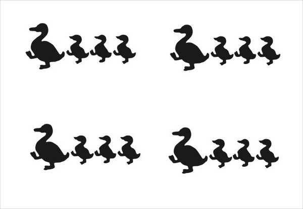 600x415 Duck Silhouettes
