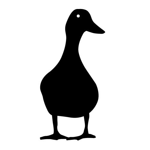 500x500 Waterfowl Silhouette Clipart