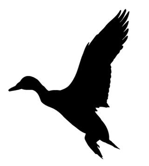 296x330 Duck Silhouette 1 Decal Sticker