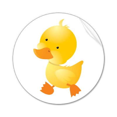 400x400 Duck Sticker. Lots Of Cute Duck Images On This Page.