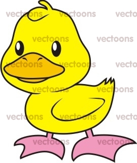 270x320 Happy Duckling Cartoon