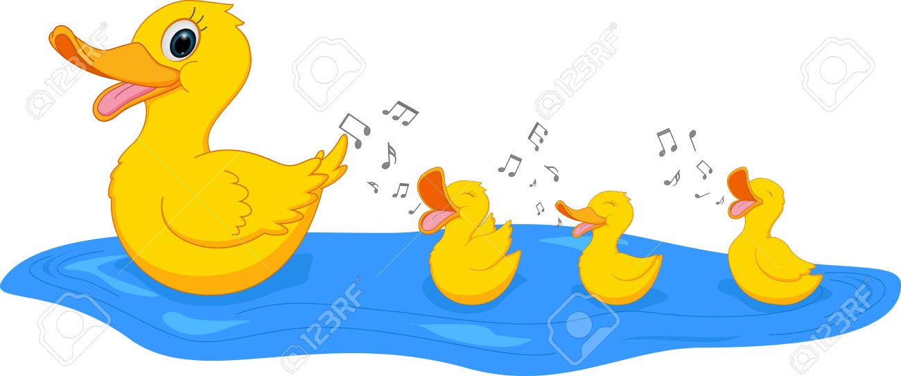 1300x542 Clipart Ducks Swimmming In Water