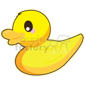 300x300 Royalty Free Cartoon Duck Illustration Clip Art Image 393838